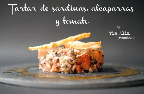 Tartar de sardinas, alcaparras y tomate