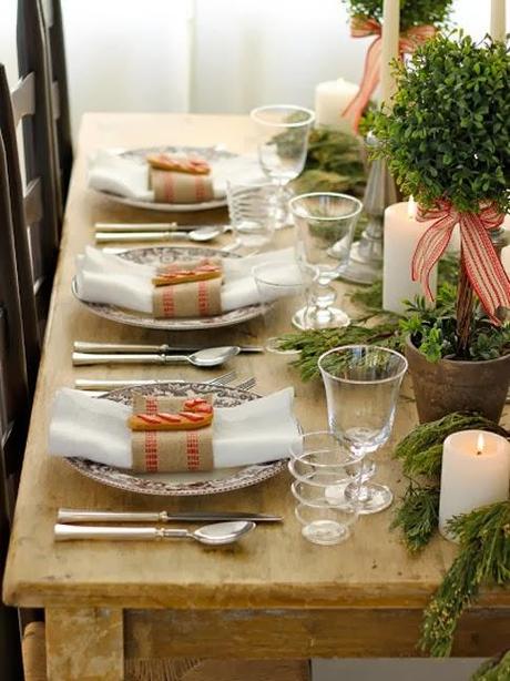 Inspiración Navideña: Decoración en la  Mesa de Navidad