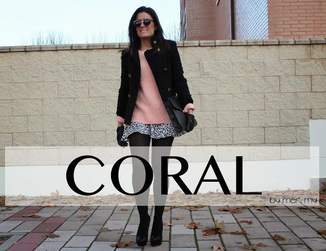 Coral sweater