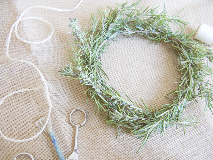 DIY Navidad: Corona de Romero