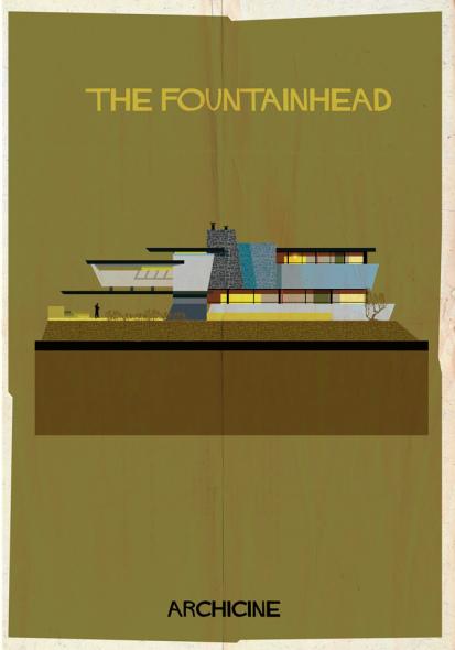 Ilustraciones de películas a través de su arquitectura.