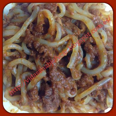 Spaguetti Boloñesa (Shirataki Konjac)