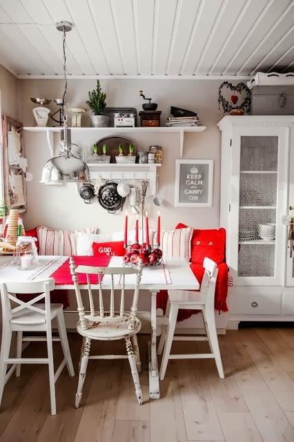 vacaciones navidad rústicas campo estilo rústico nórdico estilo rústico francés estilo country nórdico decoración decoración navideña decoración interiores nórdicos decoración en blanco rojo interiores decoración en blanco casita de verano nordica blog decoración nórdica 