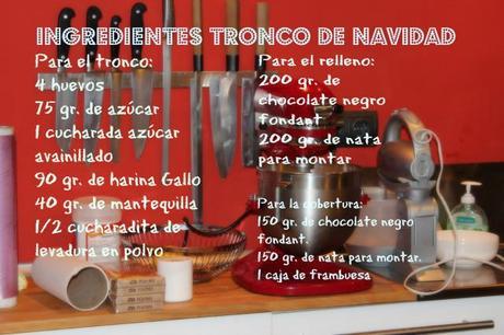 Receta de Tronco de Navidad. #Navidadgallo Receta tronco de Navidad