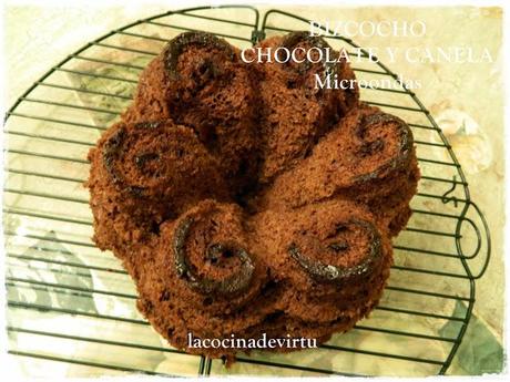 BIZCOCHO CHOCOLATE Y CANELA microondas
