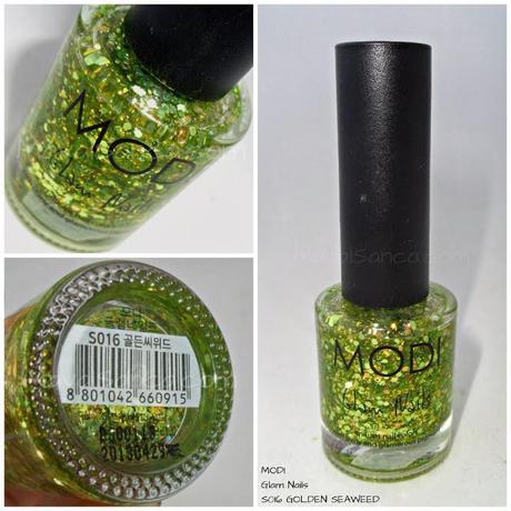 MODI Glam Nails Golden Seaweed
