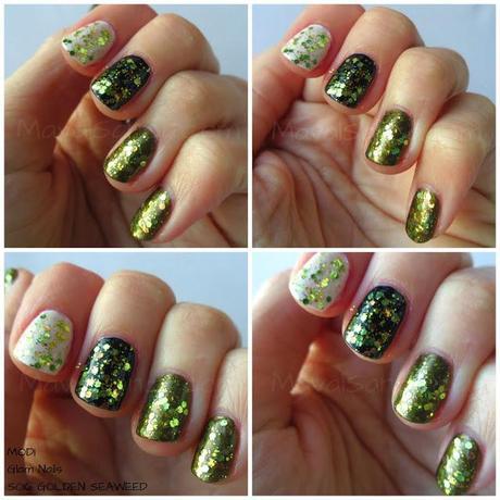 MODI Glam Nails Golden Seaweed