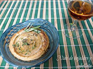 Nido de hojaldre y cebolleta. #RecetasSolidariasParaNavidad