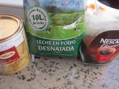 Turrón de praliné de café