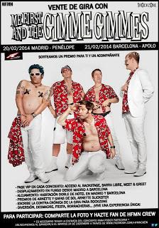 Me First and the Gimme Gimmes en febrero en Madrid y Barcelona