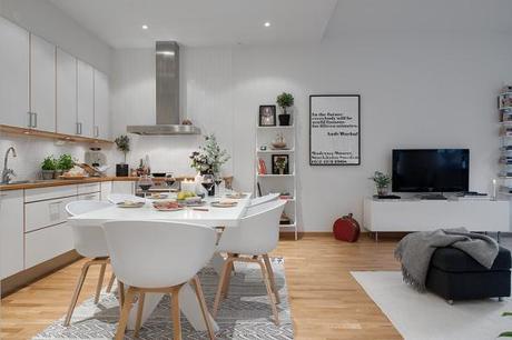 pisos nórdicos interiores espacios pequeños iluminación decoración diseño interiores iluminación decoración nórdica decoración en blanco y madera casas nórdicas blog decoración interiores nórdicos aprovechar el espacio interiores accesorios hogar posters fotografías 