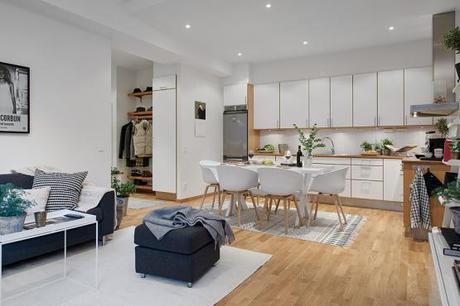 pisos nórdicos interiores espacios pequeños iluminación decoración diseño interiores iluminación decoración nórdica decoración en blanco y madera casas nórdicas blog decoración interiores nórdicos aprovechar el espacio interiores accesorios hogar posters fotografías 