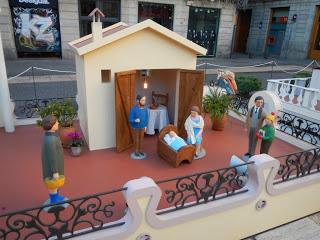 Pesebre de la plaza de Sant Jaume de Barcelona. 2013