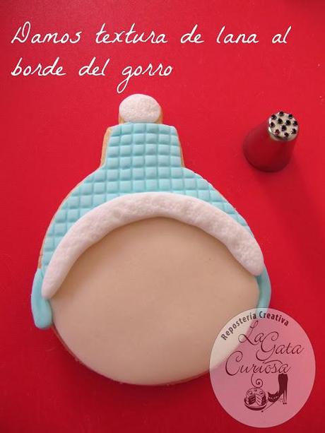 TUTORIAL GALLETA FONDANT DE NIÑO NAVIDEÑO