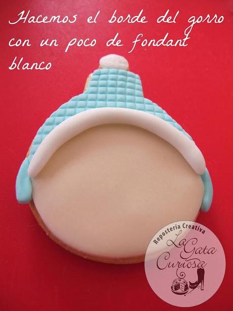 TUTORIAL GALLETA FONDANT DE NIÑO NAVIDEÑO