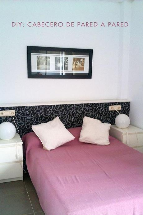 DIY: Cabecero de pared a pared o cómo disimular un pilar