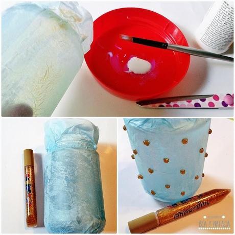 Portavelas navideño