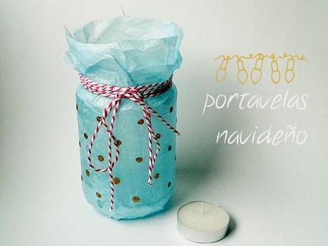 Portavelas navideño Portavelas navideño