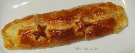 ROLLO DE BACALAO CON PASAS. RECETA NAVIDEÑA