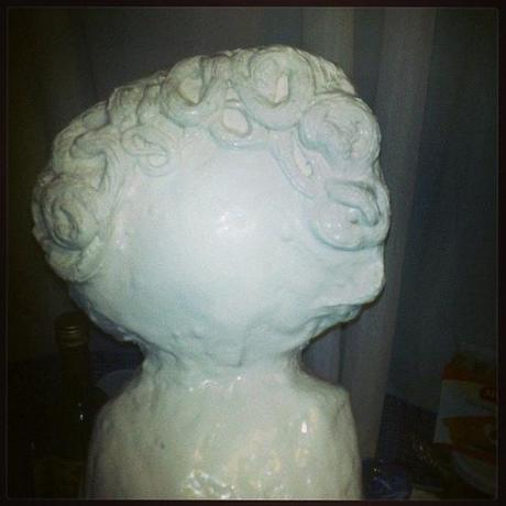 El pelo preparado. Estoy usando pasta de papel ,nunca lo había
utilizado así y me gusta