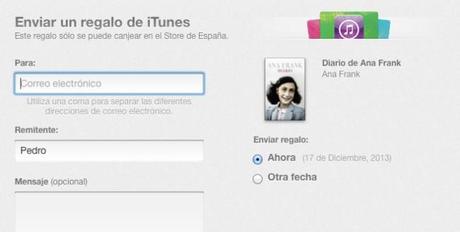 gift Apple habilita la posibilidad de regalar libros a través de la iBooks Store