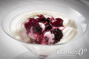 Otra presentación: Tiramisú con frutos rojos