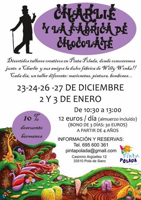 charlie y la fabrica de chocolate copia Campamento “Charlie y la fábrica de chocolate” en Pinta Polada
