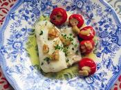 Merluza confitada piquillos cherry