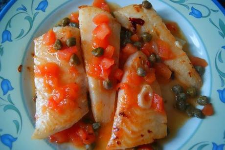 Rodaballo con Refrito de Tomate, Alcaparras y Limon (Al estilo Berasategi) Rodaballo con Refrito de Tomate, Alcaparras y Limon (Al estilo Berasategi)