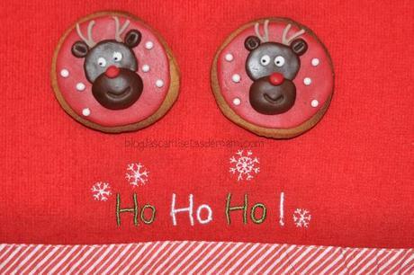 Galletas de Navidad galletas rudolph