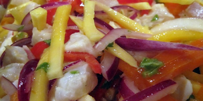 ceviche de lenguado con palta ceviche de lenguado con palta