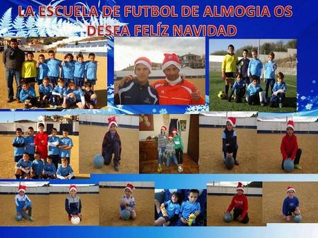 LA ESCUELA DE FÚTBOL DE ALMOGIA OS  DESEA FELÍZ NAVIDAD