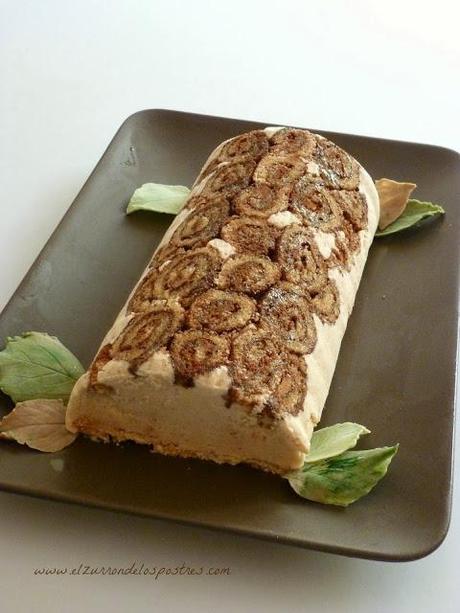 Tronco Helado de Turrón