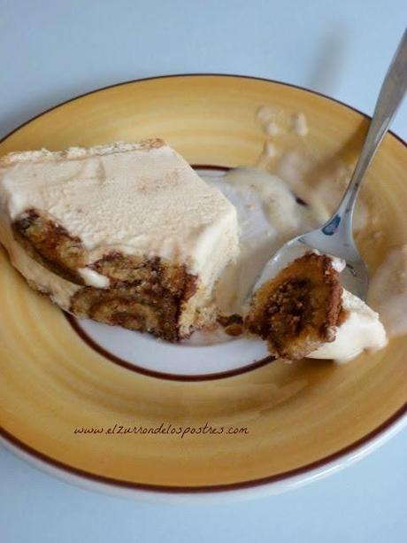 Tronco Helado de Turrón