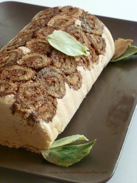 Tronco Helado de Turrón