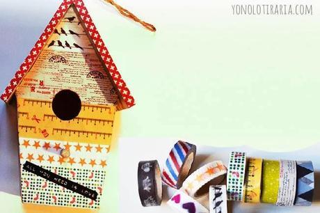 Casita de pajaros con Washi Tape Casita de pajaros con Washi Tape