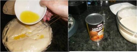 BIZCOCHO DE COCO CON COBERTURA DE CANDY MELTS