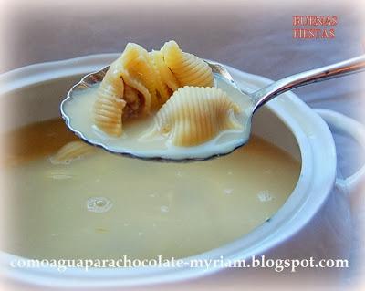 SOPA DE GALETS RELLENOS DE CARNE