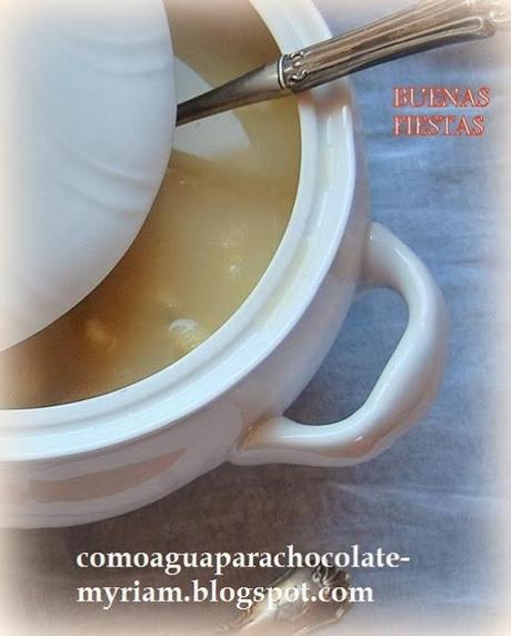 SOPA DE GALETS RELLENOS DE CARNE