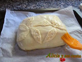 HOJALDRE RELLENO DE SALMÓN Y ESPINACAS