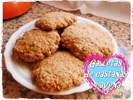 Galletas de castañas y avena