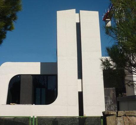 ÚLTIMAS IMÁGENES DE OBRA DE LA VIVIENDA UNIFAMILIAR DISEÑADA POR A-CERO EN EL N.E. DE MADRID
