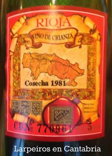 Vino Tinto Marqués de Murrieta 1981: Realmente bueno