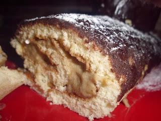 Tronco de Navidad de mousse de cafe y Chocolate tronco de navidad de chocolate