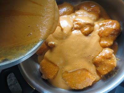 Solomillo en salsa de almendras