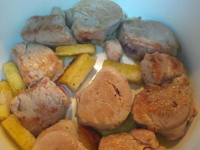 Solomillo en salsa de almendras olla GM