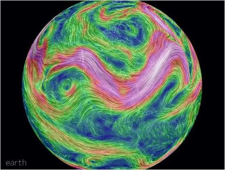 mapa eólico mundial animado de los vientos