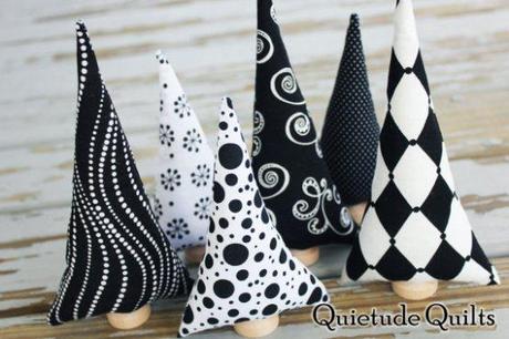 estilo nórdico escandinavo diy nochebuena navidad diy mini arboles de navidad diy deco navidad diy adornos navidad decoración navideña centros de mesa inspiración navidad blog decoración nordica escandinava adornos navidad papel tela cartulina 