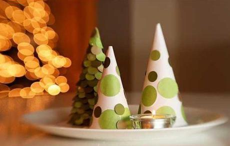 estilo nórdico escandinavo diy nochebuena navidad diy mini arboles de navidad diy deco navidad diy adornos navidad decoración navideña centros de mesa inspiración navidad blog decoración nordica escandinava adornos navidad papel tela cartulina 