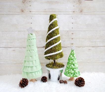 estilo nórdico escandinavo diy nochebuena navidad diy mini arboles de navidad diy deco navidad diy adornos navidad decoración navideña centros de mesa inspiración navidad blog decoración nordica escandinava adornos navidad papel tela cartulina 
